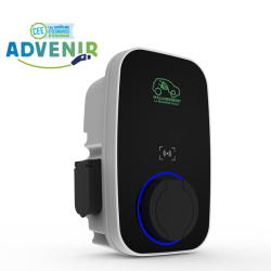 Borne de recharge JUPITER double prise Type 2S et domestique avec lecteur RFID