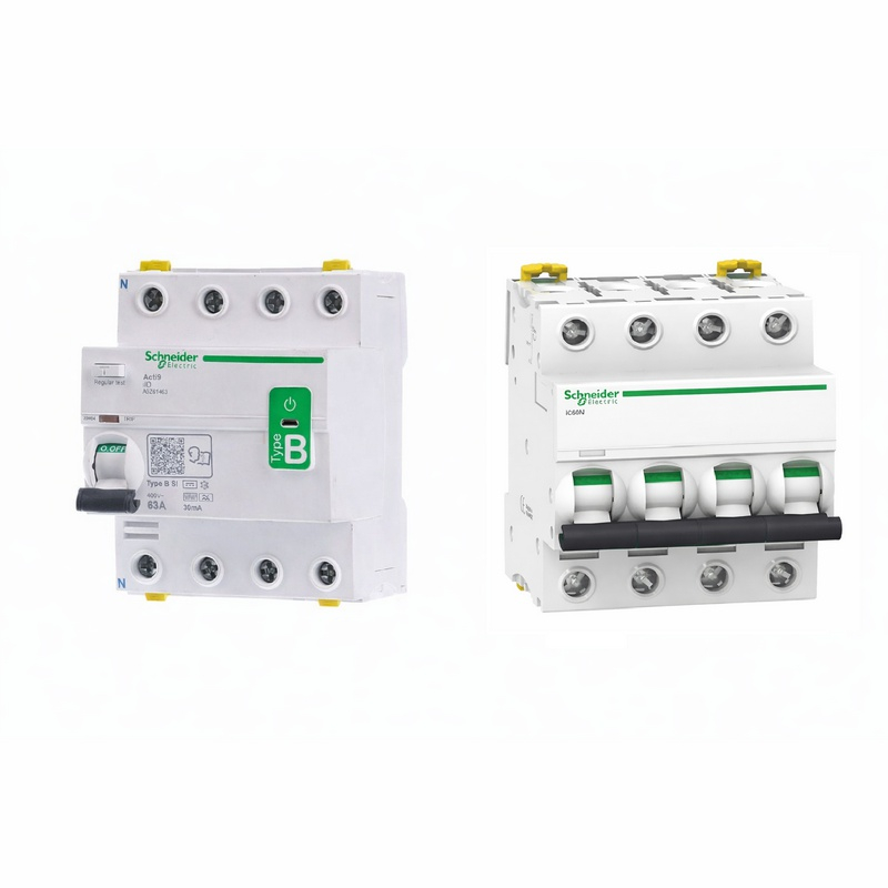 Inter-différentiel type B + disjoncteur de coupure Schneider Electric