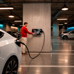 Borne recharge double entreprise V2C ALVA